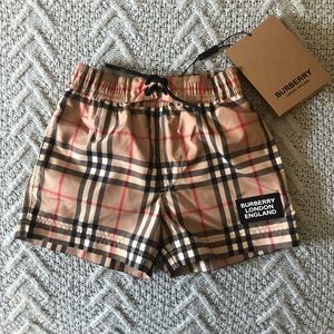 Toddler Burberry swim trunks